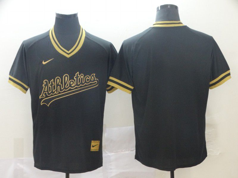 Men Oakland Athletics Blank Black gold Game Nike 2022 MLB Jersey->atlanta braves->MLB Jersey